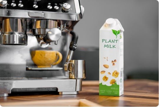 Plant milk and coffee machine